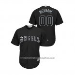 Camiseta Beisbol Hombre Los Angeles Angels Personalizada 2019 Players Weekend Replica Negro
