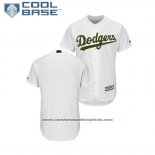 Camiseta Beisbol Hombre Los Angeles Dodgers 2018 Dia de los Caidos Cool Base Blanco