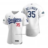 Camiseta Beisbol Hombre Los Angeles Dodgers Cody Bellinger Autentico 2020 Primera Blanco