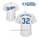 Camiseta Beisbol Hombre Los Angeles Dodgers Sandy Koufax 32 Blanco Primera Cool Base