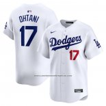 Camiseta Beisbol Hombre Los Angeles Dodgers Shohei Ohtani Primera Limited Blanco