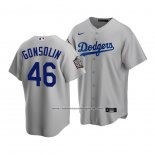 Camiseta Beisbol Hombre Los Angeles Dodgers Tony Gonsolin 2020 Replica Alterno Gris