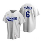 Camiseta Beisbol Hombre Los Angeles Dodgers Trea Turner Cooperstown Collection Primera Blanco