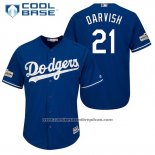 Camiseta Beisbol Hombre Los Angeles Dodgers Yu Darvish Cool Base