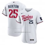 Camiseta Beisbol Hombre Minnesota Twins Byron Buxton Road Autentico Blanco