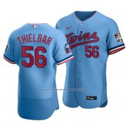 Camiseta Beisbol Hombre Minnesota Twins Caleb Thielbar Alterno Autentico Azul