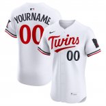 Camiseta Beisbol Hombre Minnesota Twins Elite Personalizada Primera Blanco