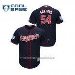 Camiseta Beisbol Hombre Minnesota Twins Ervin Santana 2019 Entrenamiento de Primavera Cool Base Azul