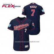 Camiseta Beisbol Hombre Minnesota Twins Joe Mauer 2019 Entrenamiento de Primavera Flex Base Azul