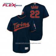 Camiseta Beisbol Hombre Minnesota Twins Miguel Sano Flex Base Autentico Collezione Alterno Azul
