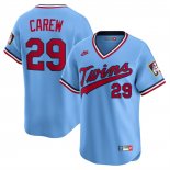 Camiseta Beisbol Hombre Minnesota Twins Rod Carew Throwback Cooperstown Collection Limited Azul