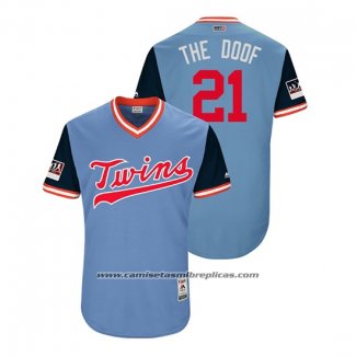 Camiseta Beisbol Hombre Minnesota Twins Tyler Duffey 2018 LLWS Players Weekend The Doof Azul