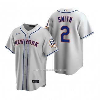 Camiseta Beisbol Hombre New York Mets Dominic Smith Replica Gris