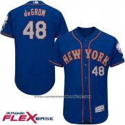 Camiseta Beisbol Hombre New York Mets Jacob Degrom Autentico Collection Flex Base