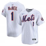 Camiseta Beisbol Hombre New York Mets Jeff McNeil Alterno Limited Blanco