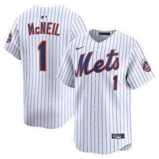 Camiseta Beisbol Hombre New York Mets Jeff McNeil Alterno Limited Blanco