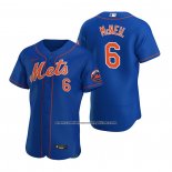 Camiseta Beisbol Hombre New York Mets Jeff Mcneil Autentico 2020 Alterno Azul