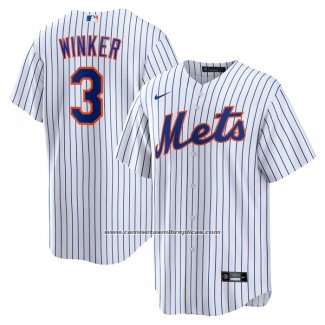 Camiseta Beisbol Hombre New York Mets Jesse Winker Primera Replica Blanco