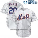 Camiseta Beisbol Hombre New York Mets Neil Walker Blanco Cool Base