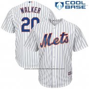 Camiseta Beisbol Hombre New York Mets Neil Walker Blanco Cool Base