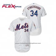 Camiseta Beisbol Hombre New York Mets Noah Syndergaard Autentico Flex Base Blanco