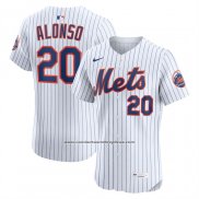 Camiseta Beisbol Hombre New York Mets Pete Alonso Home Elite Blanco