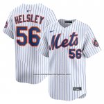 Camiseta Beisbol Hombre New York Mets Ryan Helsley Primera Limited Blanco