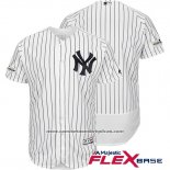 Camiseta Beisbol Hombre New York Yankees 2017 Postemporada Blanco Flex Base