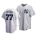 Camiseta Beisbol Hombre New York Yankees Clint Frazier Cooperstown Collection Primera Blanco
