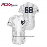 Camiseta Beisbol Hombre New York Yankees Dellin Betances 2019 Postemporada Flex Base Blanco