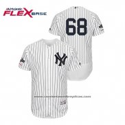 Camiseta Beisbol Hombre New York Yankees Dellin Betances 2019 Postemporada Flex Base Blanco