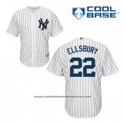 Camiseta Beisbol Hombre New York Yankees Jacoby Ellsbury 22 Blanco Primera Cool Base