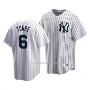 Camiseta Beisbol Hombre New York Yankees Joe Torre Cooperstown Collection Primera Blanco