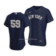 Camiseta Beisbol Hombre New York Yankees Luke Voit Autentico Alterno Azul