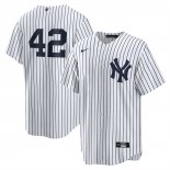 Camiseta Beisbol Hombre New York Yankees Mariano Rivera Replica Blanco