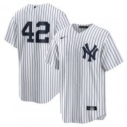 Camiseta Beisbol Hombre New York Yankees Mariano Rivera Replica Blanco