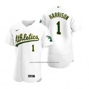 Camiseta Beisbol Hombre Oakland Athletics Josh Harrison Autentico Primera Blanco