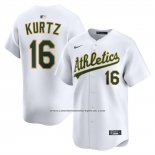 Camiseta Beisbol Hombre Oakland Athletics Nick Kurtz Primera Limited Blanco