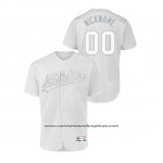 Camiseta Beisbol Hombre Oakland Athletics Personalizada 2019 Players Weekend Autentico Blanco