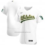 Camiseta Beisbol Hombre Oakland Athletics Primera Autentico Blanco