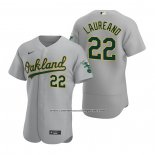 Camiseta Beisbol Hombre Oakland Athletics Ramon Laureano Autentico Road Gris