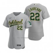 Camiseta Beisbol Hombre Oakland Athletics Ramon Laureano Autentico Road Gris