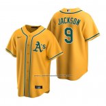 Camiseta Beisbol Hombre Oakland Athletics Reggie Jackson Replica Alterno Oro