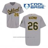 Camiseta Beisbol Hombre Oakland Athletics Scott Kazmir 26 Gris Cool Base