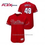 Camiseta Beisbol Hombre Philadelphia Phillies Jake Arrieta Flex Base Rojo