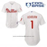 Camiseta Beisbol Hombre Philadelphia Phillies Richie Ashburn 1 Blanco Primera Cool Base