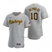 Camiseta Beisbol Hombre Pittsburgh Pirates Bryan Reynolds Autentico Road Gris