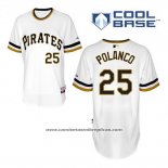 Camiseta Beisbol Hombre Pittsburgh Pirates Gregory Polanco 25 Blanco Cool Base