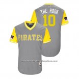 Camiseta Beisbol Hombre Pittsburgh Pirates Jordy Mercer 2018 LLWS Players Weekend The Rook Gris