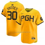 Camiseta Beisbol Hombre Pittsburgh Pirates Paul Skenes City Connect Limited Naranja